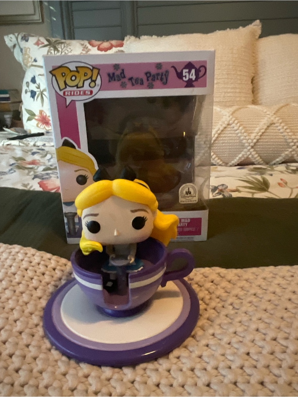 Funko Alice in Wonderland in Purple Teacup with Yellow Hair